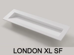 Plan vasque, bassin incliné grand taille 85 cm : L 100 à 201 x P 40 à 51 cm, finition lisse mate, 10 couleurs au choix, , résine Akrytan® teinté dans la masse, Livraison Offerte.